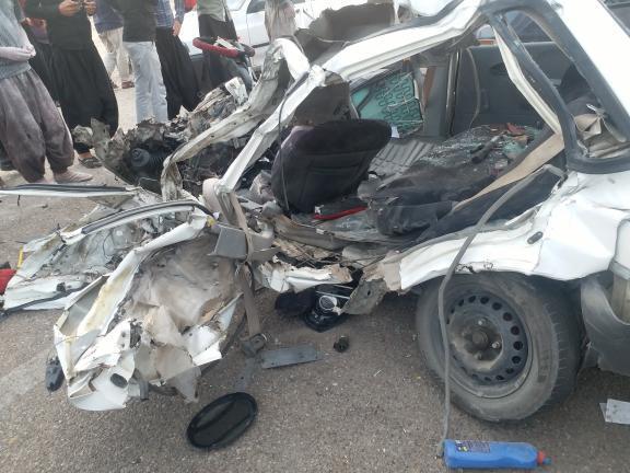 تصادف شدید در جاده مهران-دهلران حادثه آفرید+تصویر