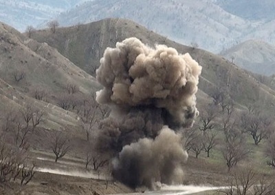 انفجار مواد بجا مانده از جنگ تحمیلی در منطقه میمک شهرستان مهران حادثه آفرید