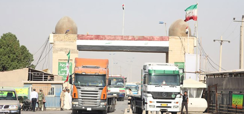 صادرات ۱۲۴ میلیون دلار کالا از مرز مهران به عراق