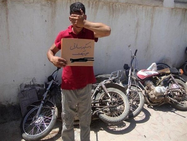 کشف موتورسیکلت سرقتی و دستگیری سارق در دره شهر