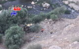 سقوط سمند به ته دره در محور ایلام به مهران+تصویر