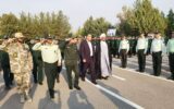گزارش تصویری/آیین صبحگاه مشترک نیروهای مسلح استان ایلام به مناسبت گرامیداشت هفته دفاع مقدس