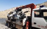 تصادف کامیون با پژو در جاده ایلام-مهران حادثه آفرید