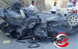 واژگونی شدید خودروی سمند در جاده ایلام-مهران