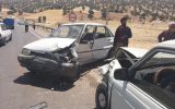 تصادف سه دستگاه خودرو در محور میشخاص حادثه آفرید