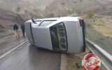 واژگونی سواری پژو۴۰۵ در شهرستان آبدانان+عکس