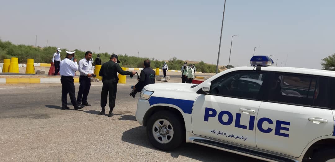 بازدید رئیس پلیس راه انتظامی استان از محورهای دهلران