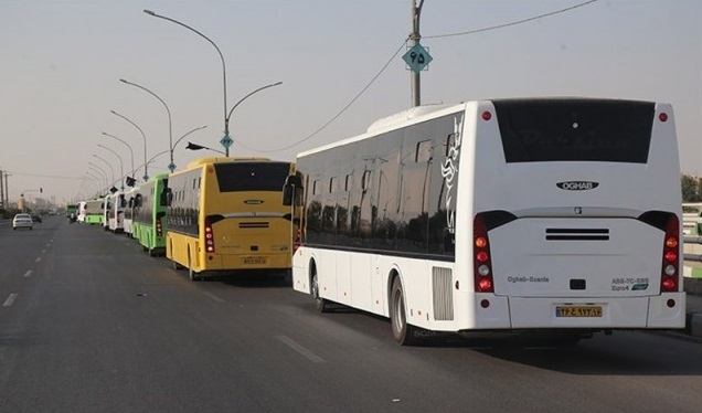 پیش بینی روزانه ۷۰۰ دستگاه اتوبوس برای بازگشت زوار اربعین
