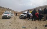 تصادف خودروی دنا با پراید در محور ایلام به مهران یک کشته برجای گذاشت+تصویر