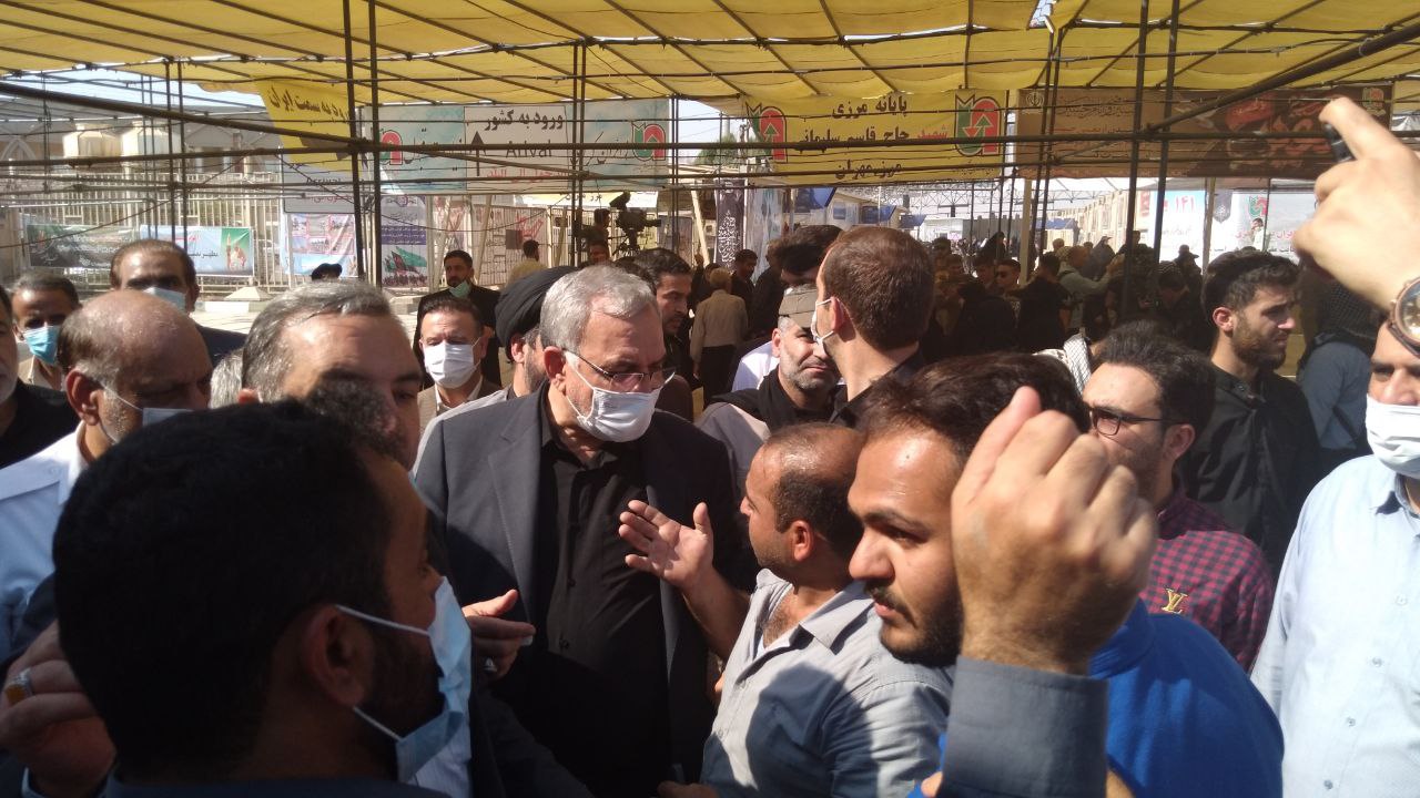گزارش تصویری/بازدید وزیر بهداشت از زیر ساخت های بهداشتی و درمانی پایانه مرزی مهران