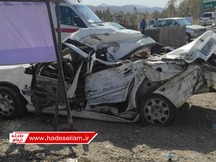 ۱۰ کشته و زخمی در تصادف مرگبار محور ایلام به مهران+تصاویر