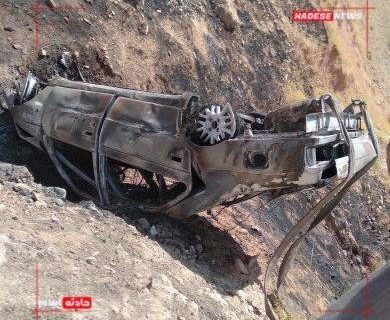 آتش‌سوزی خودرو در شهرستان سیروان