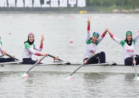 درخشش دختران قایقران ایران؛ تیم چهارنفره ایران نقره‌ای شد
