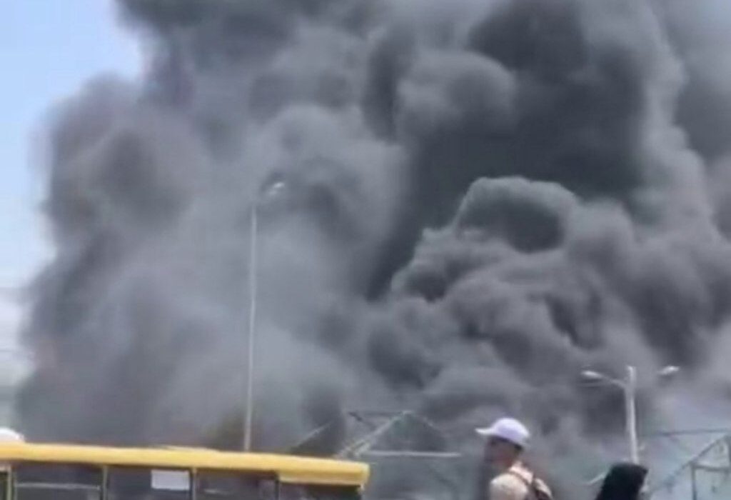 آتش‌سوزی پایانه مرزی مهران یک کشته برجای گذاشت+فیلم