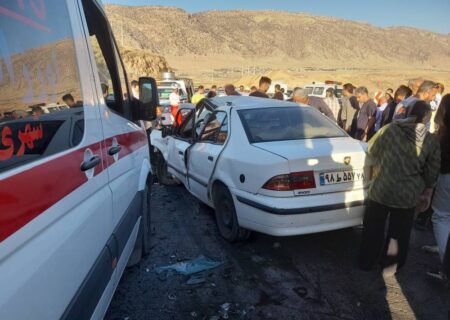 یک فوتی و پنج مصدوم در تصادف پراید با سمند در محور شباب – ایلام