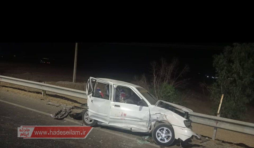 یک کشته و دو مصدوم  در تصادف پژو و پراید در مقابل پایانه برکت مهران