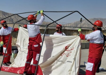 برگزاری مانور «صفر لحظه‌ای» با حضور ۲۰ تیم عملیاتی جمعیت هلال احمر استان ایلام