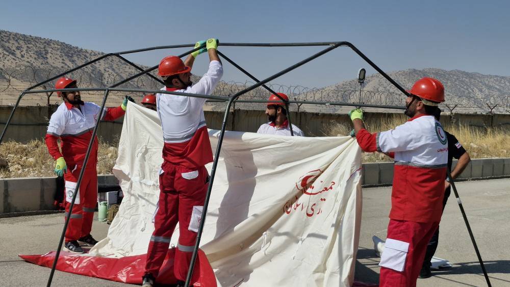 برگزاری مانور «صفر لحظهای» با حضور ۲۰ تیم عملیاتی جمعیت هلال احمر استان ایلام