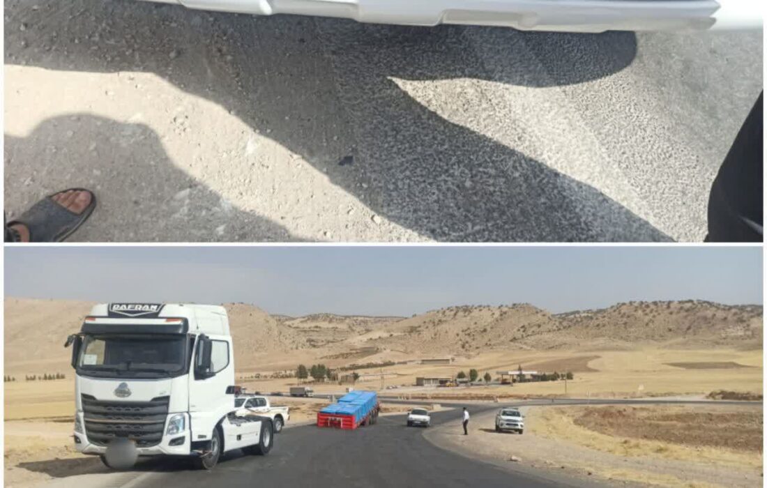 توقیف کامیون کشنده با پلاک جعلی در محور ایلام – اسلامآباد