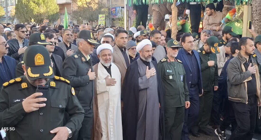 بدرقه چهار شهید گمنام در ایلام