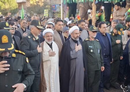 بدرقه چهار شهید گمنام در ایلام