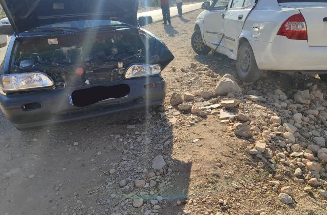 ۴ مصدوم در تصادف پراید و تیبا در ماژین