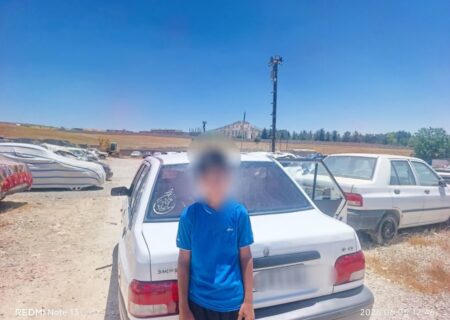 توقیف پراید با راننده نوجوان فاقد گواهینامه در ایلام