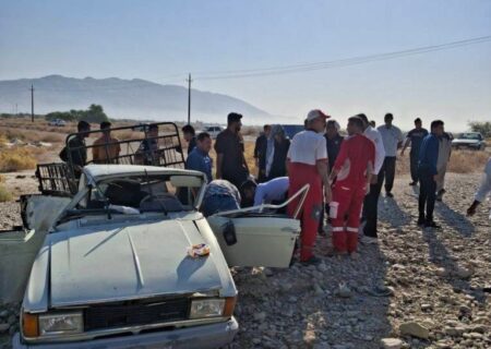 برخورد مرگبار اتوبوس با وانت‌پیکان در دهلران/ ۲ نفر جان باختند