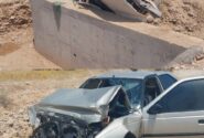 ۳ مصدوم در تصادف دو خودرو پژو ۴۰۵ و وانت در محور دهلران-مهران