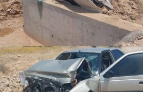 ۳ مصدوم در تصادف دو خودرو پژو ۴۰۵ و وانت در محور دهلران-مهران