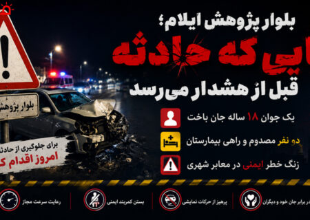 بلوار پژوهش ایلام؛ جایی که حادثه قبل از هشدار میرسد