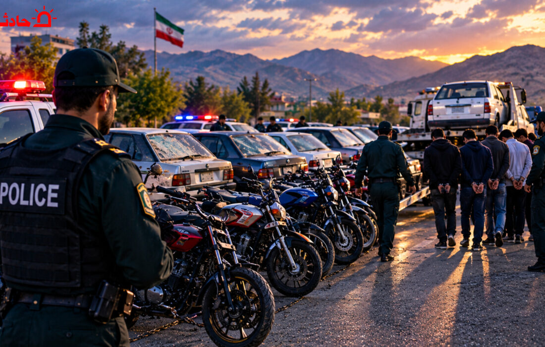 توقیف ۳۹ خودروی هنجارشکن و دستگیری ۱۵ متهم در ملکشاهی